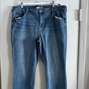 Old Navy Mid Rise Power Slim Straight Jeans Size 18L (103)